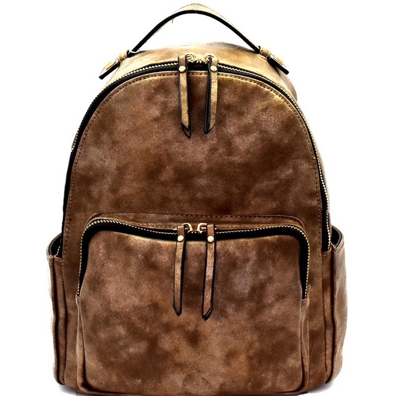 canvas multi pocket backpack
